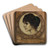 Portrt Gemma Bierbaum by Franz von Stuck Art Drink Coaster set Portrt Gemma Bierbaum by Franz von Stuck Art Drink Coaster set