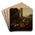Shepherds in the Roman Campagna by Theodor Roos Art Drink Coaster set