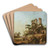 Landscape with the ruins of Aqua Julia in Rome by Jean-Baptiste Pillement Art Drink Coaster set Landscape with the ruins of Aqua Julia in Rome by Jean-Baptiste Pillement Art Drink Coaster set