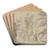 Houses in front of a cliff by Jan Asselijn Art Drink Coaster set Houses in front of a cliff by Jan Asselijn Art Drink Coaster set