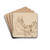 Jan Cornelisz Sylvius,the Preacher by Rembrandt van Rijn Drink Coasters - set of 4