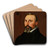 Portret van Melchior Moretus by Salomon de Bray Art Drink Coaster set Portret van Melchior Moretus by Salomon de Bray Art Drink Coaster set