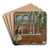 A Villa on the Riviera by Sir John Lavery Art Drink Coaster set