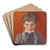 Selbstbildnis vor rotem Hintergrund by Egon Schiele Art Drink Coaster set Selbstbildnis vor rotem Hintergrund by Egon Schiele Art Drink Coaster set