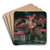 Rote Dcher by Maximilian Reinitz Art Drink Coaster set