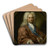 Portrait of David Leeuw (1682-1755), Mennonite Draper by Jan Maurits Quinkhard Art Drink Coaster set Portrait of David Leeuw (1682-1755), Mennonite Draper by Jan Maurits Quinkhard Art Drink Coaster set