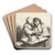 Et forelsket par by Cornelis Pietersz. Bega Art Drink Coaster set