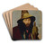 Portrait Of An Italian Man by Jean-Lon Grme Art Drink Coaster set