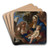 The Holy Family with Angels by Sebastiano Ricci Art Drink Coaster set
