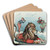 A division of labor by Udo Keppler Art Drink Coaster set
