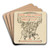 Frontispiece by Winifred Smith Art Drink Coaster set