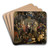 Allegory of the Court of Justice of Gedele in Ghent by Theodoor Rombouts Art Drink Coaster set