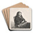 The Artist's Mother seated at a Table, looking right by Rembrandt van Rijn Art Drink Coaster set