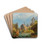 A Mountain Landscape With Creek by Albert Zimmermann Drink Coasters - set of 4