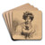 Portrait of the Artist's Daughter by Martin Drlling Art Drink Coaster set