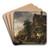 Workmen before an Inn by Isaac van Ostade Art Drink Coaster set Workmen before an Inn by Isaac van Ostade Art Drink Coaster set