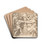 Figures Adoring a Statue of the 'Magna Mater' by Joseph Heintz The Elder Drink Coasters - set of 4