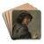 A Smoker by Jan Van Bijlert Art Drink Coaster set
