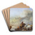 Landing a Boat by Philips Wouwerman Art Drink Coaster set Landing a Boat by Philips Wouwerman Art Drink Coaster set
