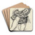 Draperie op het lichaam v.e. man by David Humbert de Superville Art Drink Coaster set