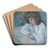 La Liseuse by Henri de Toulouse-Lautrec Art Drink Coaster set La Liseuse by Henri de Toulouse-Lautrec Art Drink Coaster set