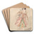 A Dancer by Alfred Edward Chalon Art Drink Coaster set