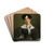 Portrait De Victoire Du Bois by Jean Henri de Coene Drink Coasters - set of 4