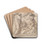 The Entombment ofChrist by Andrea Mantegna Drink Coasters - set of 4