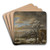 Winter Landscape by Jacob van Ruisdael Art Drink Coaster set