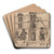 Parti omkring en portal af brsen Illustration til Linearperspectiven , Tavle VI by Christoffer Wilhelm Eckersberg Art Drink Coaster set Parti omkring en portal af brsen Illustration til Linearperspectiven , Tavle VI by Christoffer Wilhelm Eckersberg Art Drink Coaster set