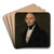 Portrait of a gentleman in tailcoat by Friedrich Wilhelm Maul Art Drink Coaster set