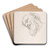 Study for a Head of a Man by Carlo Maratti Art Drink Coaster set Study for a Head of a Man by Carlo Maratti Art Drink Coaster set