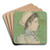 Portrait of Nurse Nelly by Jan Toorop Art Drink Coaster set