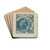 Historical Printed Cotton by Ernest Capaldo Drink Coasters - set of 4 Historical Printed Cotton by Ernest Capaldo Drink Coasters - set of 4
