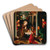 Adoration of the Shepherds by School of Bruges Art Drink Coaster set