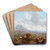 Landscape with Cattle by Willem Romeyn Art Drink Coaster set