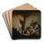 Peasants In The Interior Of An Inn by Adriaen van Ostade Art Drink Coaster set Peasants In The Interior Of An Inn by Adriaen van Ostade Art Drink Coaster set