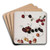 Kirschen by Josef Lauer Art Drink Coaster set