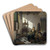 The Housewife by Abraham Van Strij Art Drink Coaster set