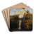 Nymphe with Horn of Plenty by Arnold Bcklin Art Drink Coaster set