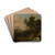Italienische Landschaft mit Wasserfall und rastenden Hirten by Jan van Huysum Drink Coasters - set of 4