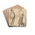 La dispute by Thophile Alexandre Steinlen Drink Coasters - set of 4