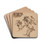 Studies of a Rearing Horse Attacked by a Lion and a Lion Wrestling with a Serpent by Eugne Delacroix Drink Coasters - set of 4 Studies of a Rearing Horse Attacked by a Lion and a Lion Wrestling with a Serpent by Eugne Delacroix Drink Coasters - set of 4
