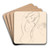 ena so zdvihnutmi rukami a nrt enskho profilu by Mikul Galanda Art Drink Coaster set ena so zdvihnutmi rukami a nrt enskho profilu by Mikul Galanda Art Drink Coaster set