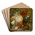 Still Life with Bouquet of Flowers and Bird's Nest by Wybrand Hendriks Art Drink Coaster set Still Life with Bouquet of Flowers and Bird's Nest by Wybrand Hendriks Art Drink Coaster set