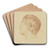 Knabenkopf im Profil nach links by Bernhard von Neher the younger Art Drink Coaster set Knabenkopf im Profil nach links by Bernhard von Neher the younger Art Drink Coaster set