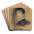 Portrait of Franz von Stuck by Franz von Lenbach Art Drink Coaster set