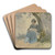 Frau mit Nharbeit unter einem Baum sitzend by Philipp Rumpf Art Drink Coaster set