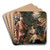 David And Abigail by Avanzino Nucci Art Drink Coaster set