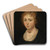 Head of a Young Girl by Follower of Peter Paul Rubens Art Drink Coaster set